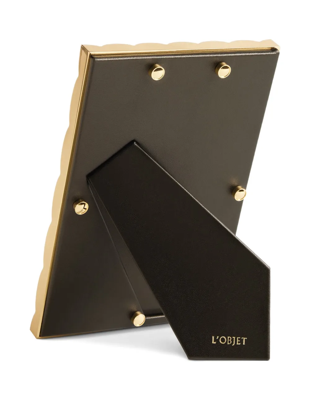 L'objet Maxime Ruffled Photo Frame (10cm X 15cm) In Gold