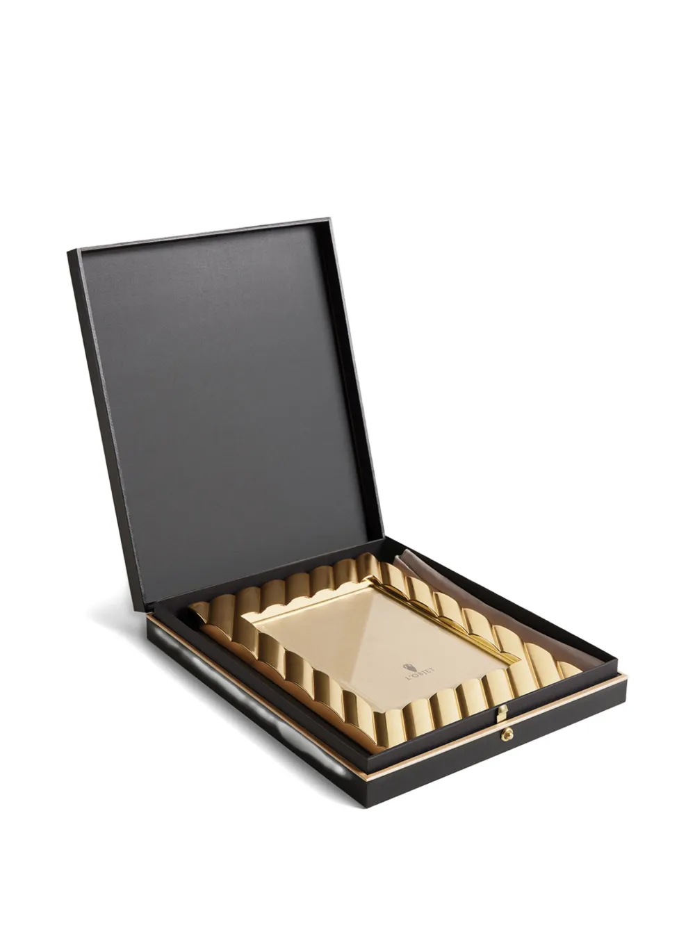 L'objet Maxime Ruffled Photo Frame (10cm X 15cm) In Gold