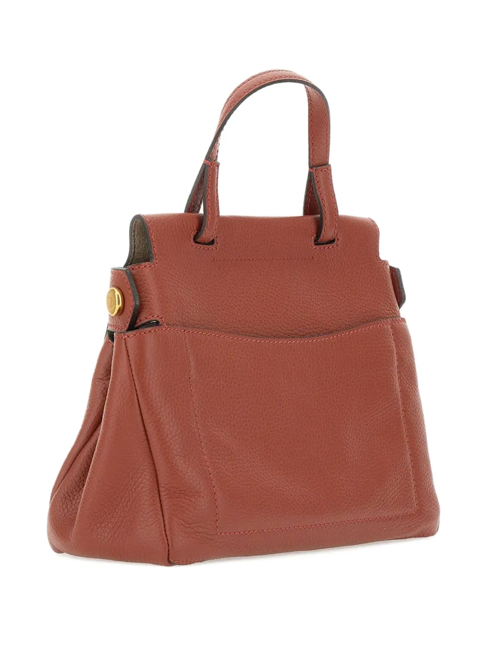 GIANNI CHIARINI Ottavia leren shopper Bruin