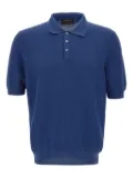 Gran Sasso textured polo shirt - Blue