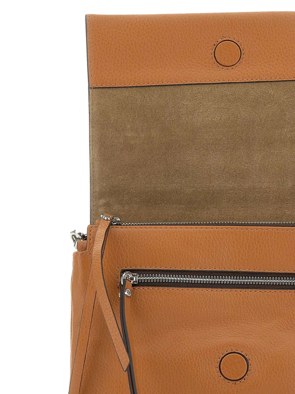 GIANNI CHIARINI medium Three leather shoulder bag Bruin