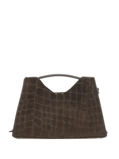 GIANNI CHIARINI crocodile-effect top-handle bag