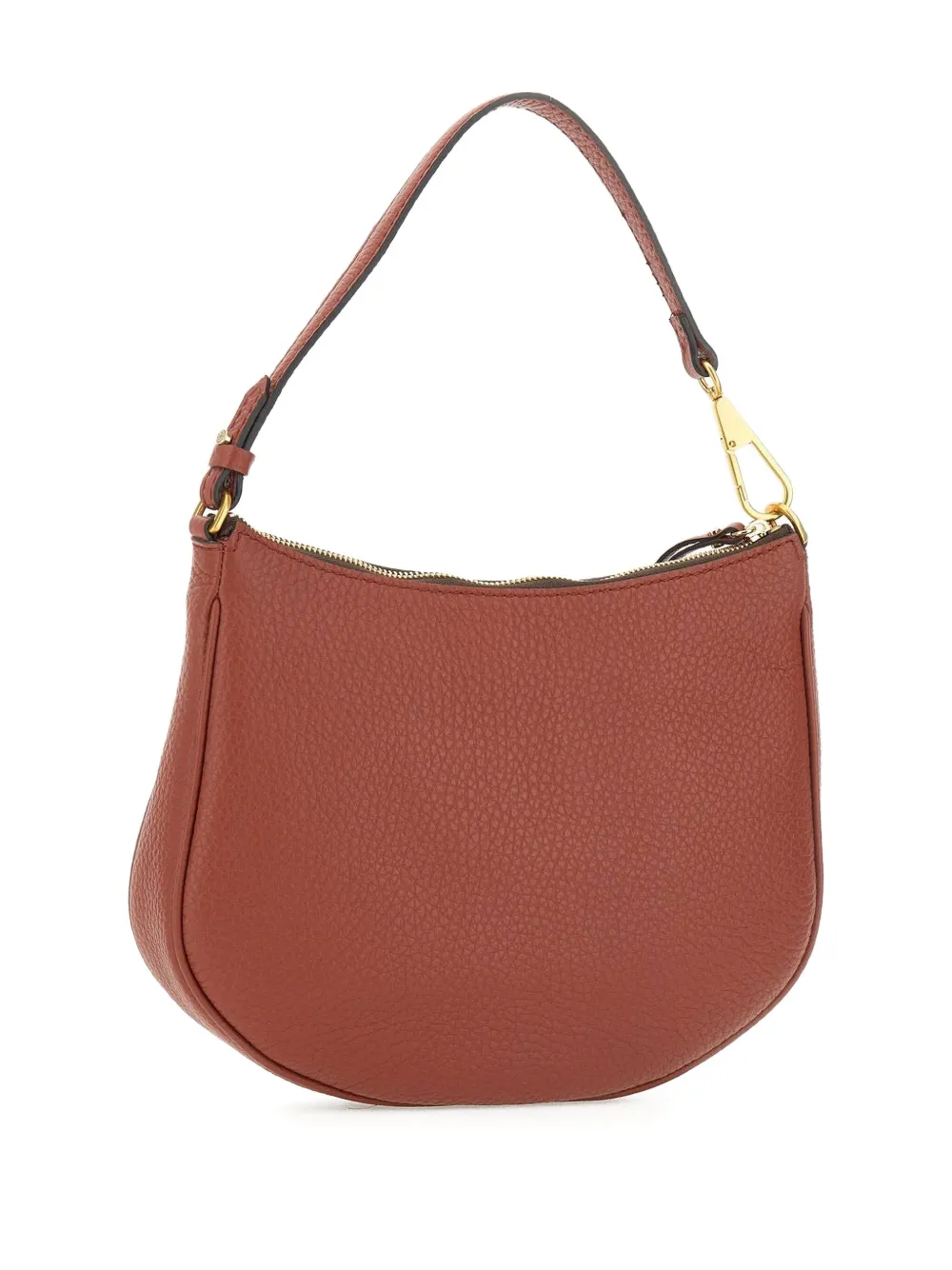 GIANNI CHIARINI Brooke zip-top leather bag Bruin