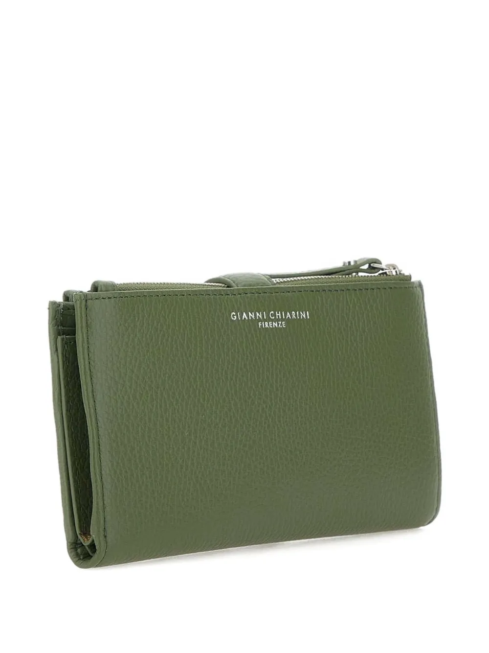 GIANNI CHIARINI Portemonnee met gegraveerd logo Groen