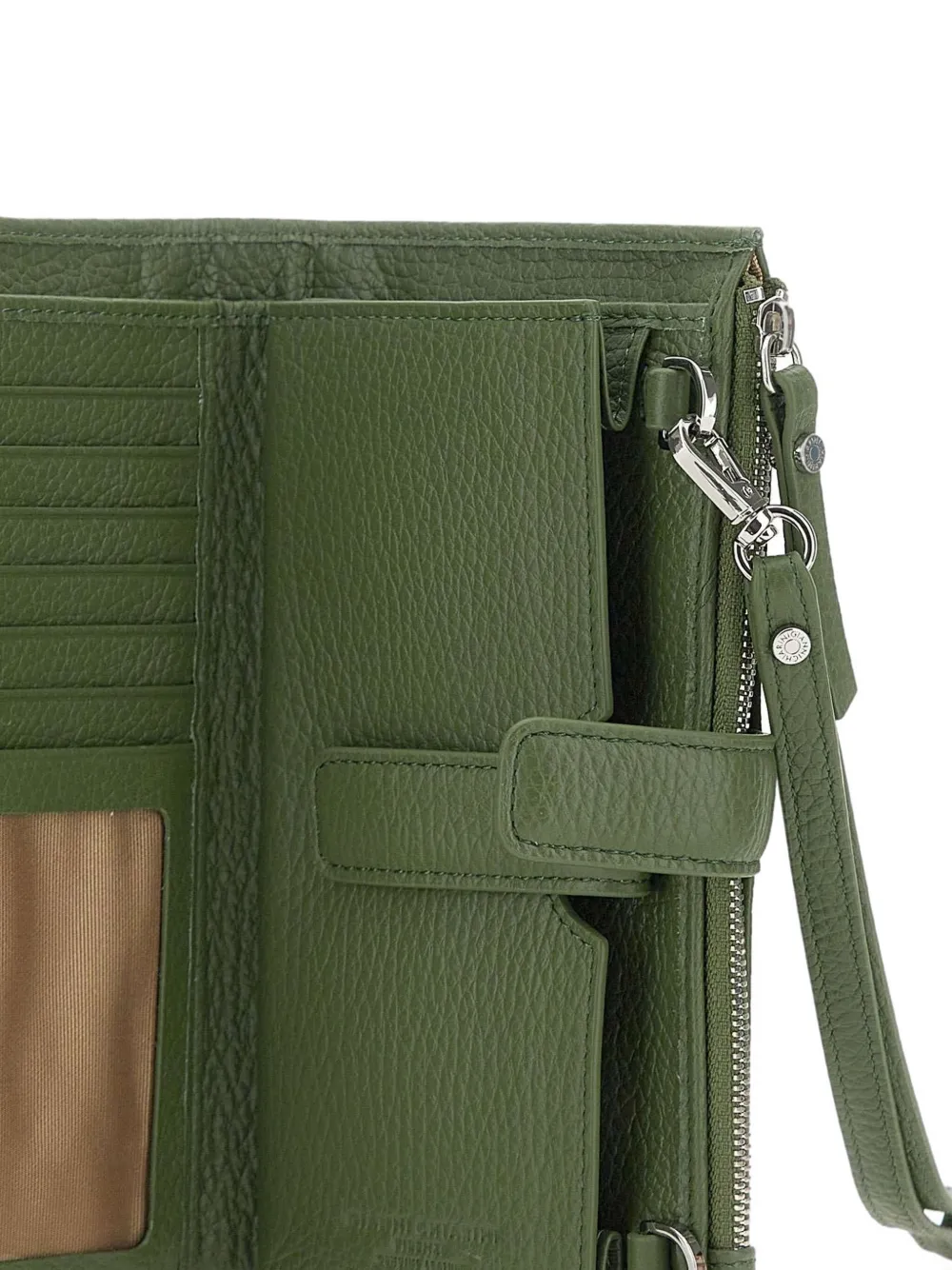GIANNI CHIARINI Portemonnee met gegraveerd logo Groen