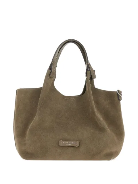 GIANNI CHIARINI suede tote bag
