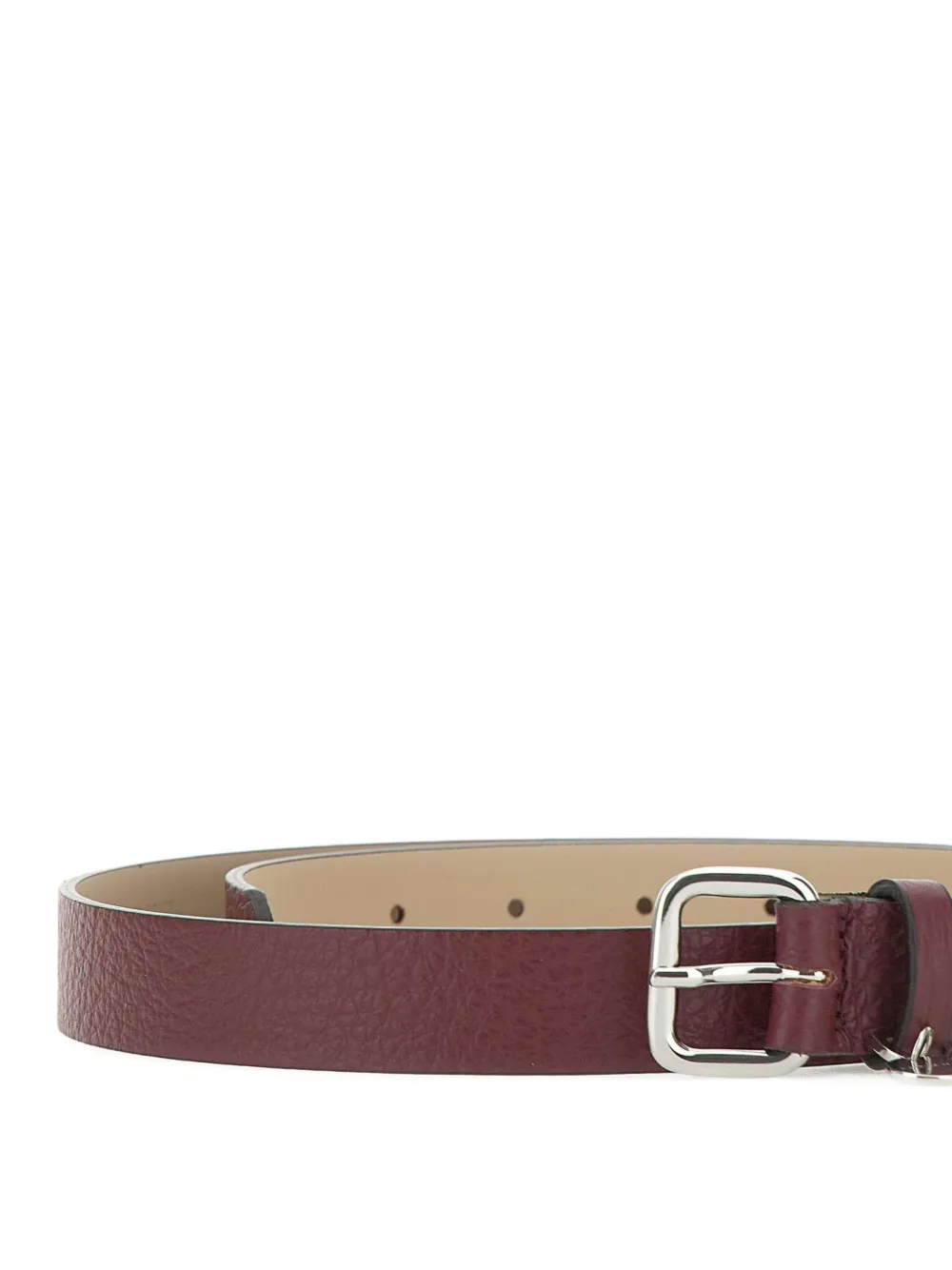 GIANNI CHIARINI pebble-textured buckle belt Rood