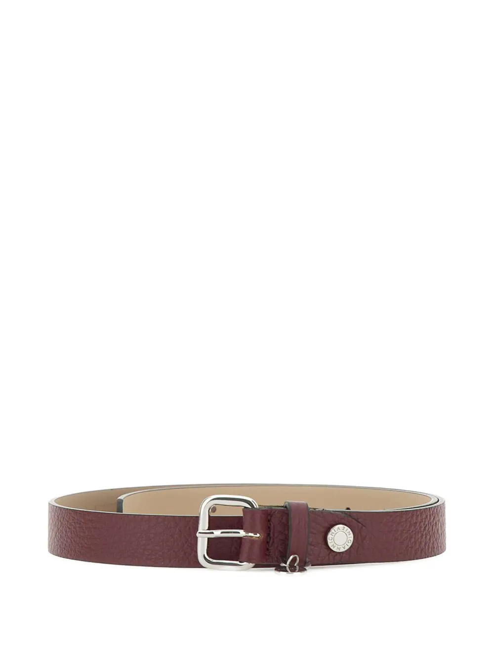 GIANNI CHIARINI pebble-textured buckle belt Rood