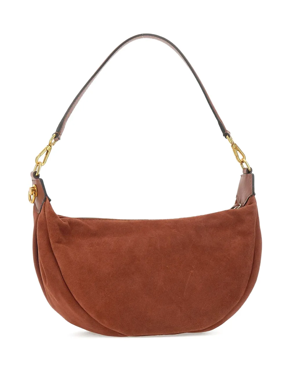 GIANNI CHIARINI Aisha suede zip-fastening handbag Bruin
