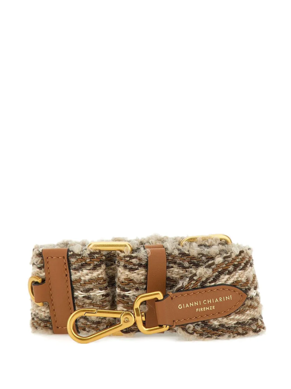 GIANNI CHIARINI Tweed schouderband Bruin