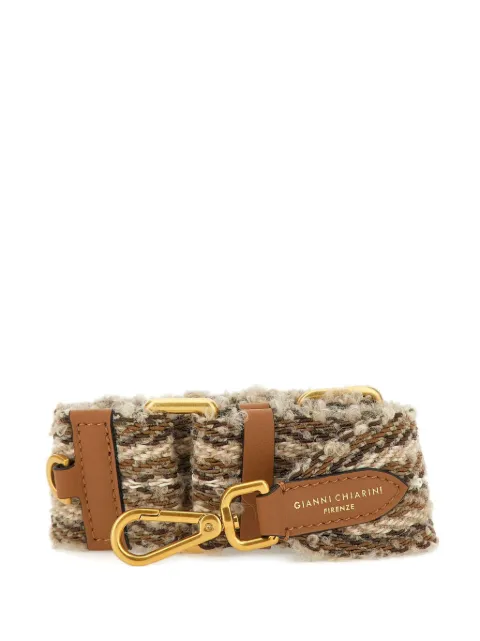 GIANNI CHIARINI tweed shoulder bag strap