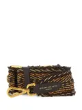 GIANNI CHIARINI braided leather shoulder bag strap - Brown