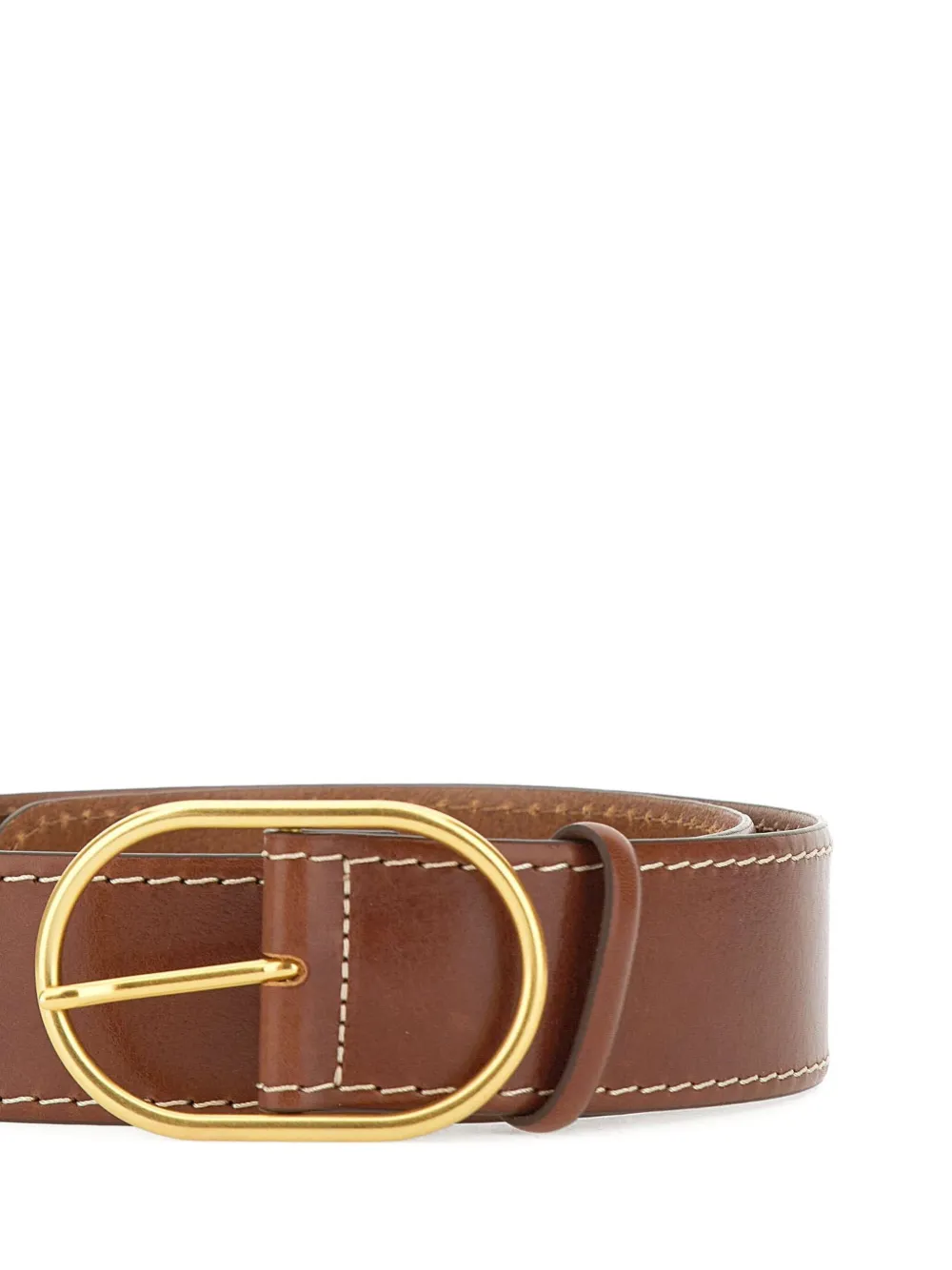 GIANNI CHIARINI Riem met ovalen gesp Bruin