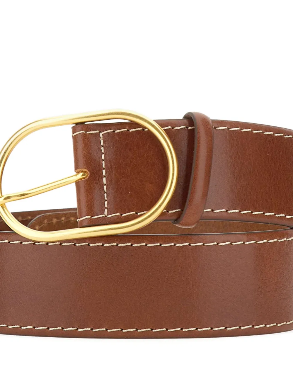GIANNI CHIARINI Riem met ovalen gesp Bruin