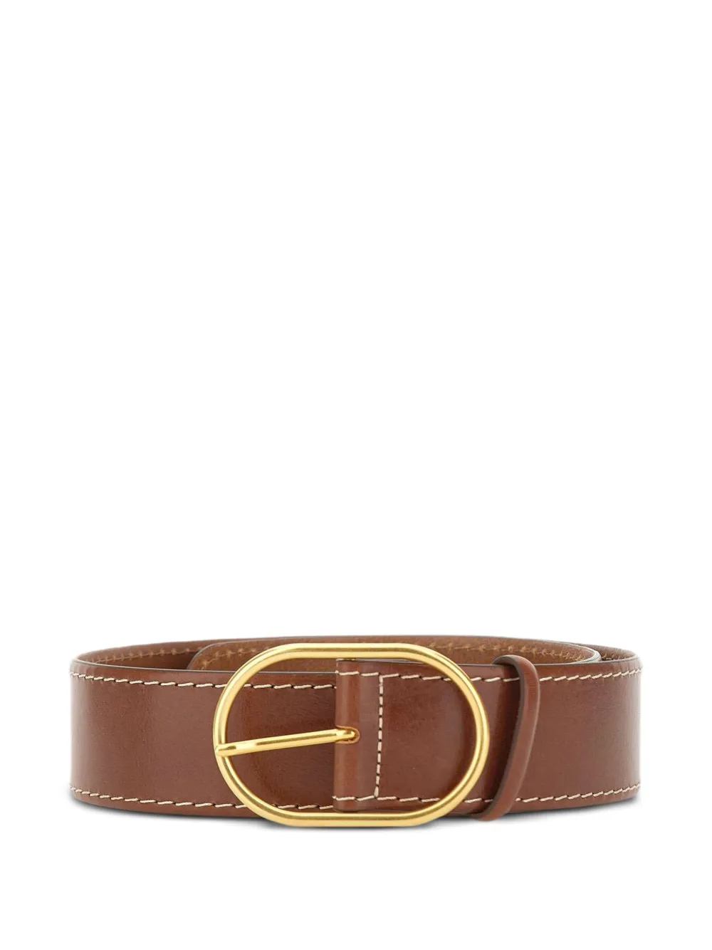 GIANNI CHIARINI Riem met ovalen gesp Bruin