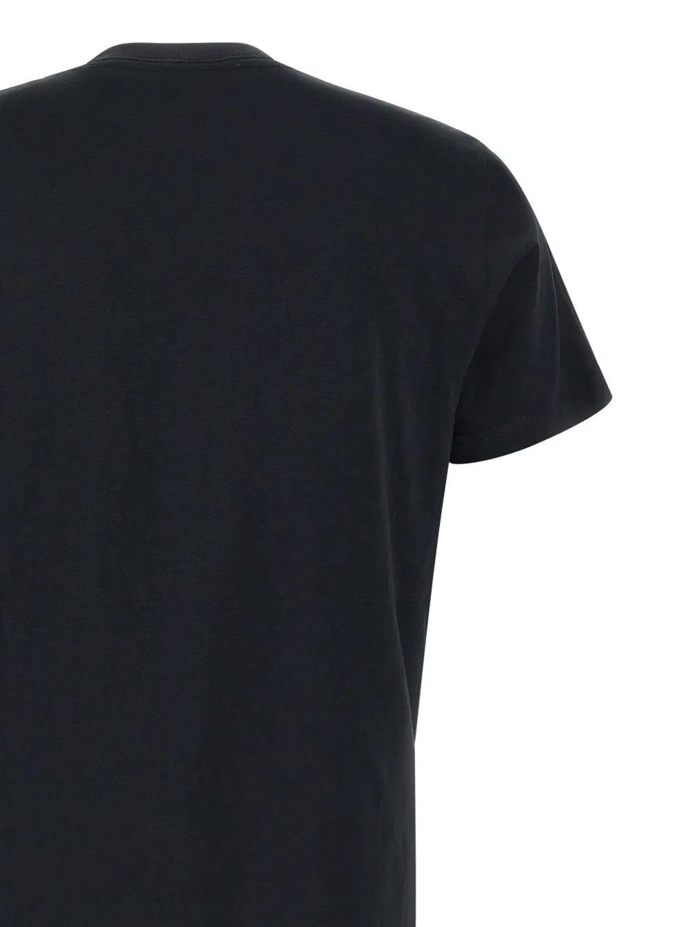 Ps By Paul Smith Organic Cotton Black Tilt Zebra Logo T-shirt