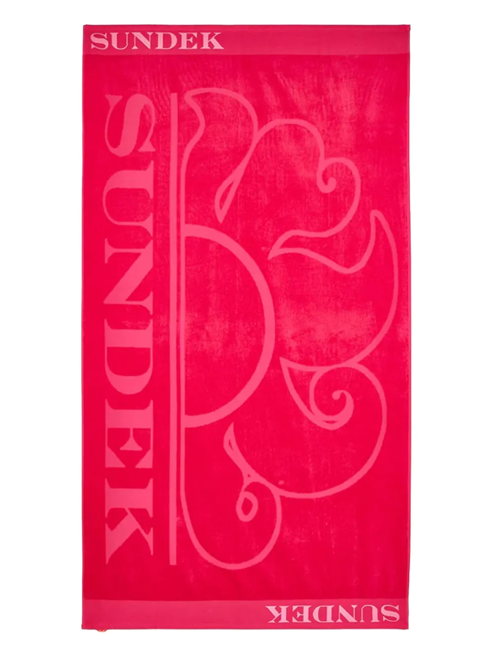 Sundek serviette de plage à logo imprimé | rose | Image 1