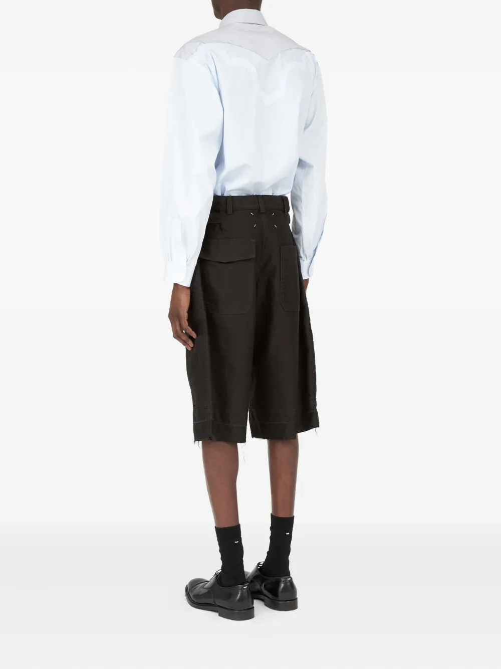 Maison Margiela Katoenen cargo shorts Zwart