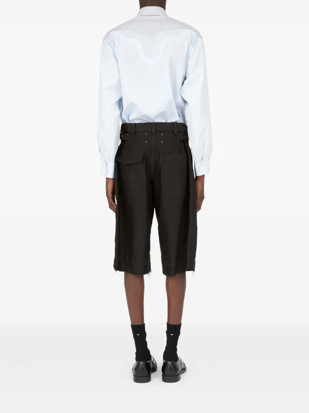 Maison Margiela Katoenen cargo shorts Zwart