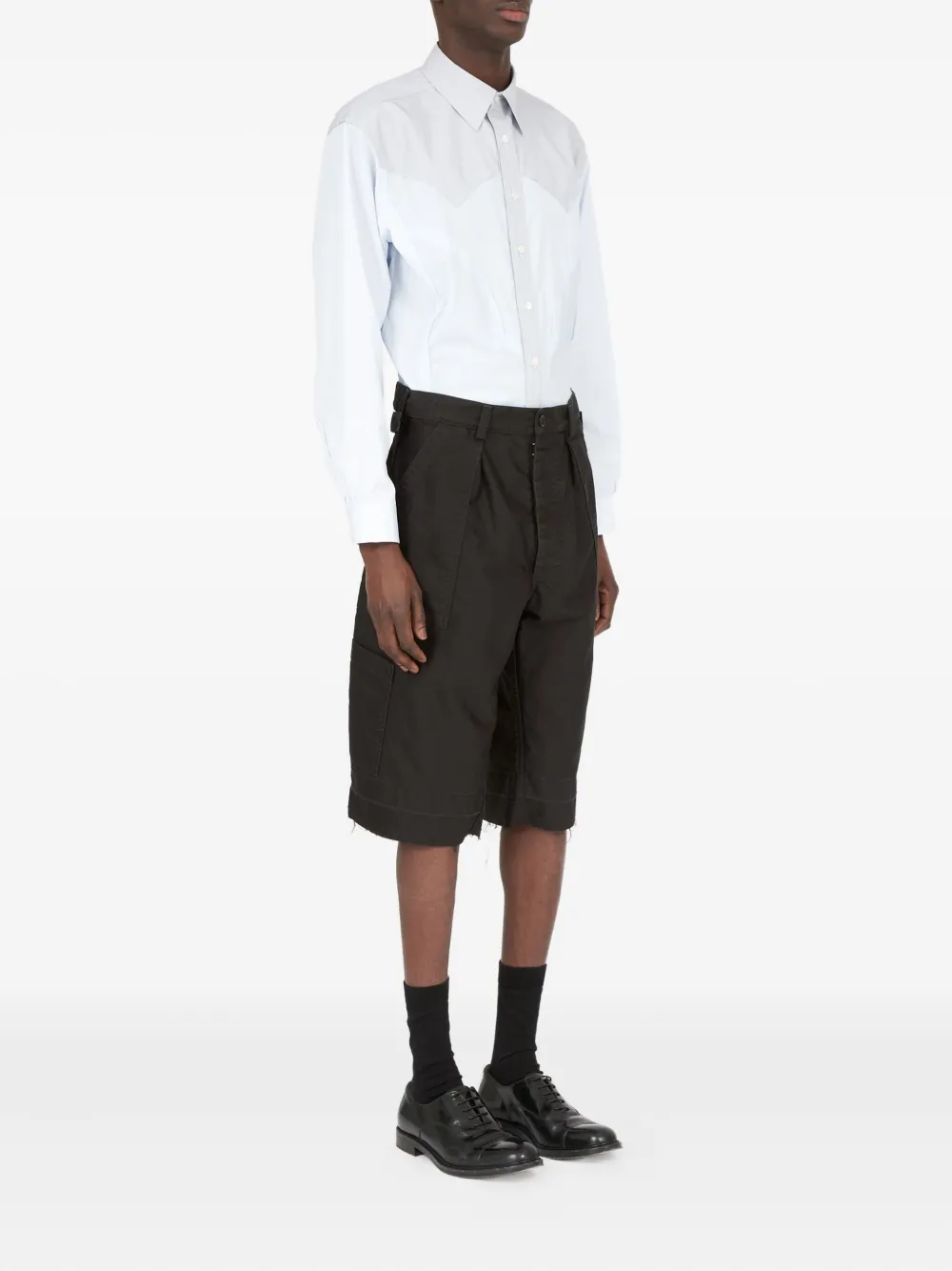Maison Margiela Katoenen cargo shorts Zwart
