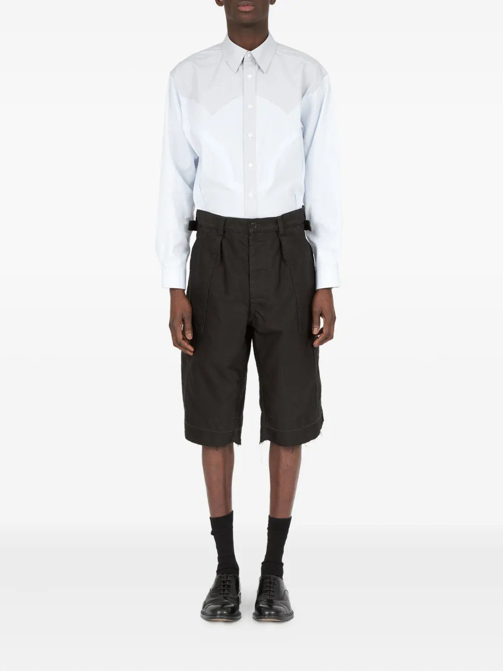 Maison Margiela Katoenen cargo shorts Zwart