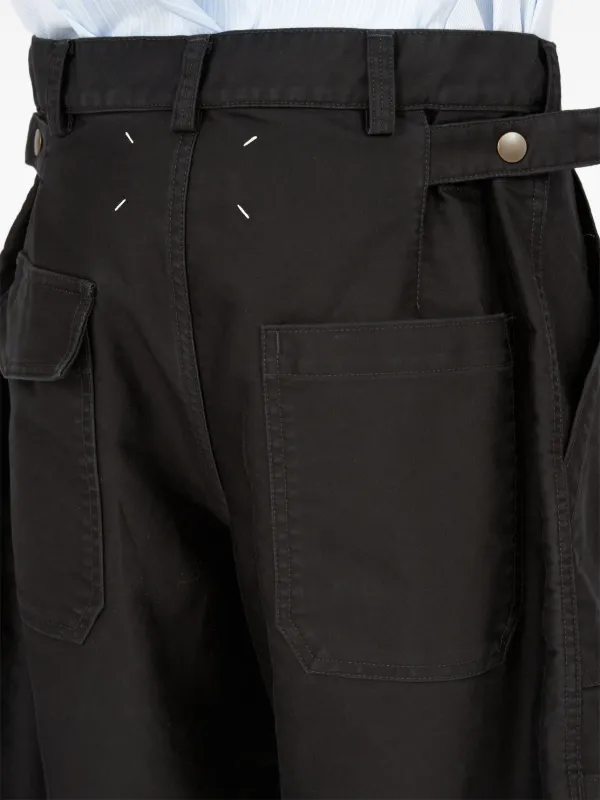 Maison Margiela ショートパンツ ブラック Maison Margiela ユーティリティ ショートパンツ | ブラック