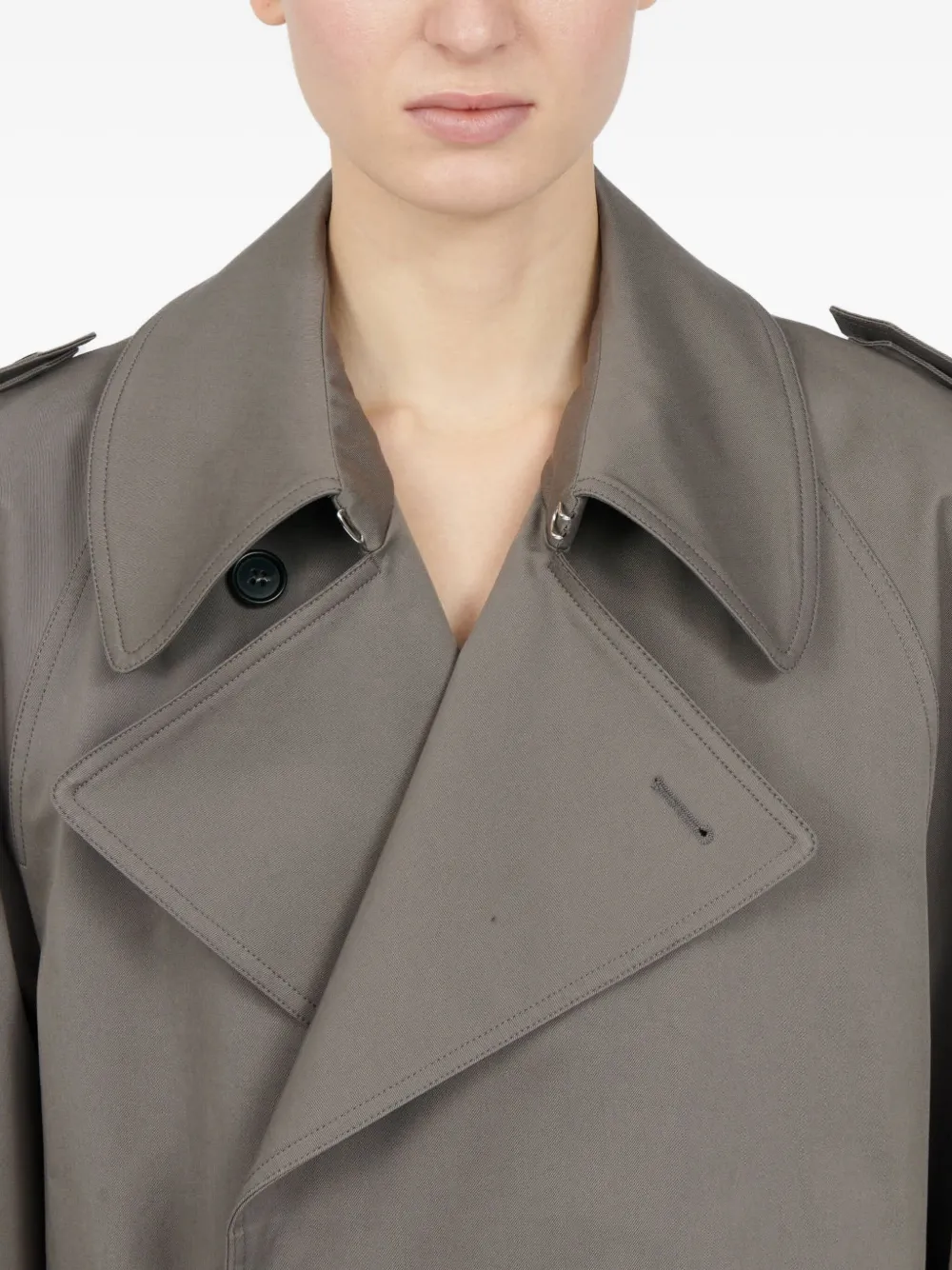 MM6 Maison Margiela ダブルブレスト トレンチコート | グレー
