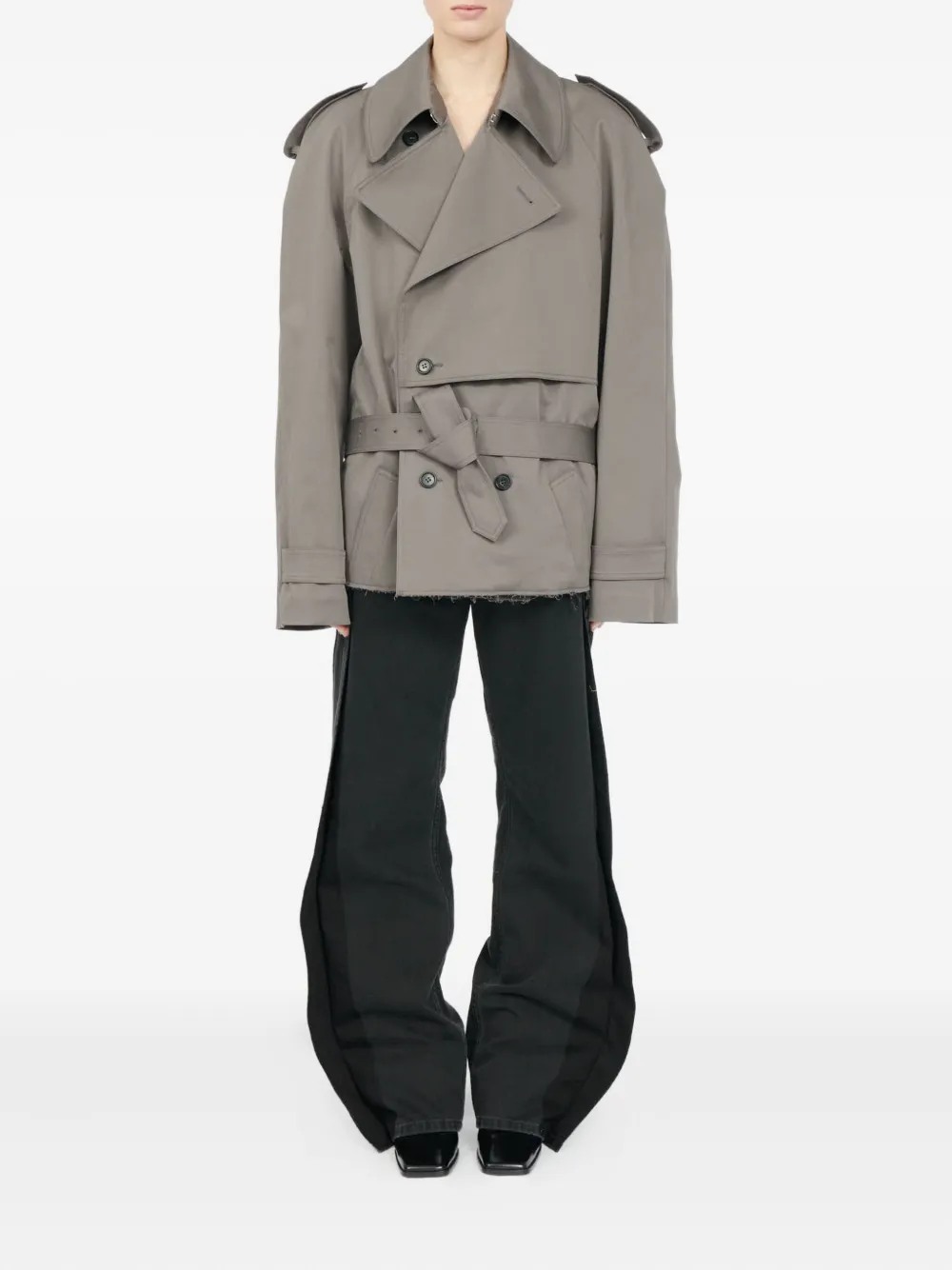 MM6 Maison Margiela double-breasted belted trench jacket | Military Jackets | Image 2