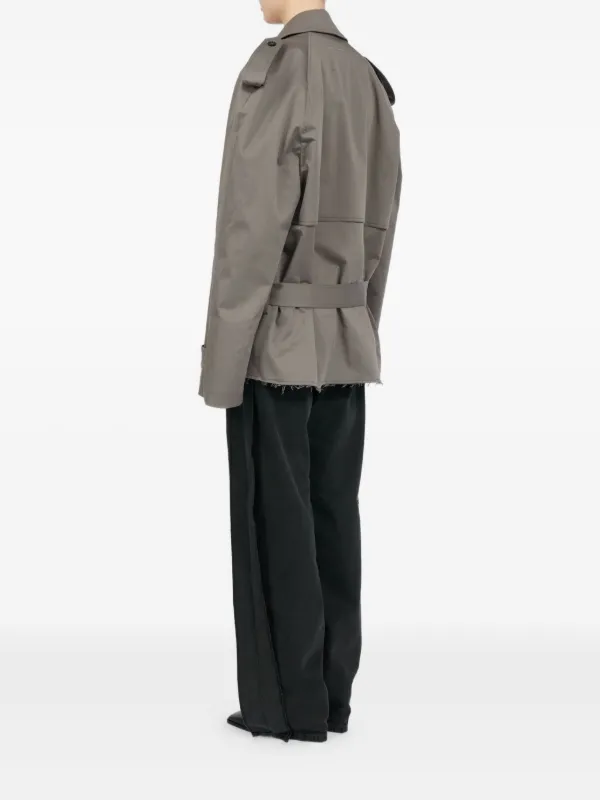 MM6 Maison Margiela ダブルブレスト トレンチコート | グレー