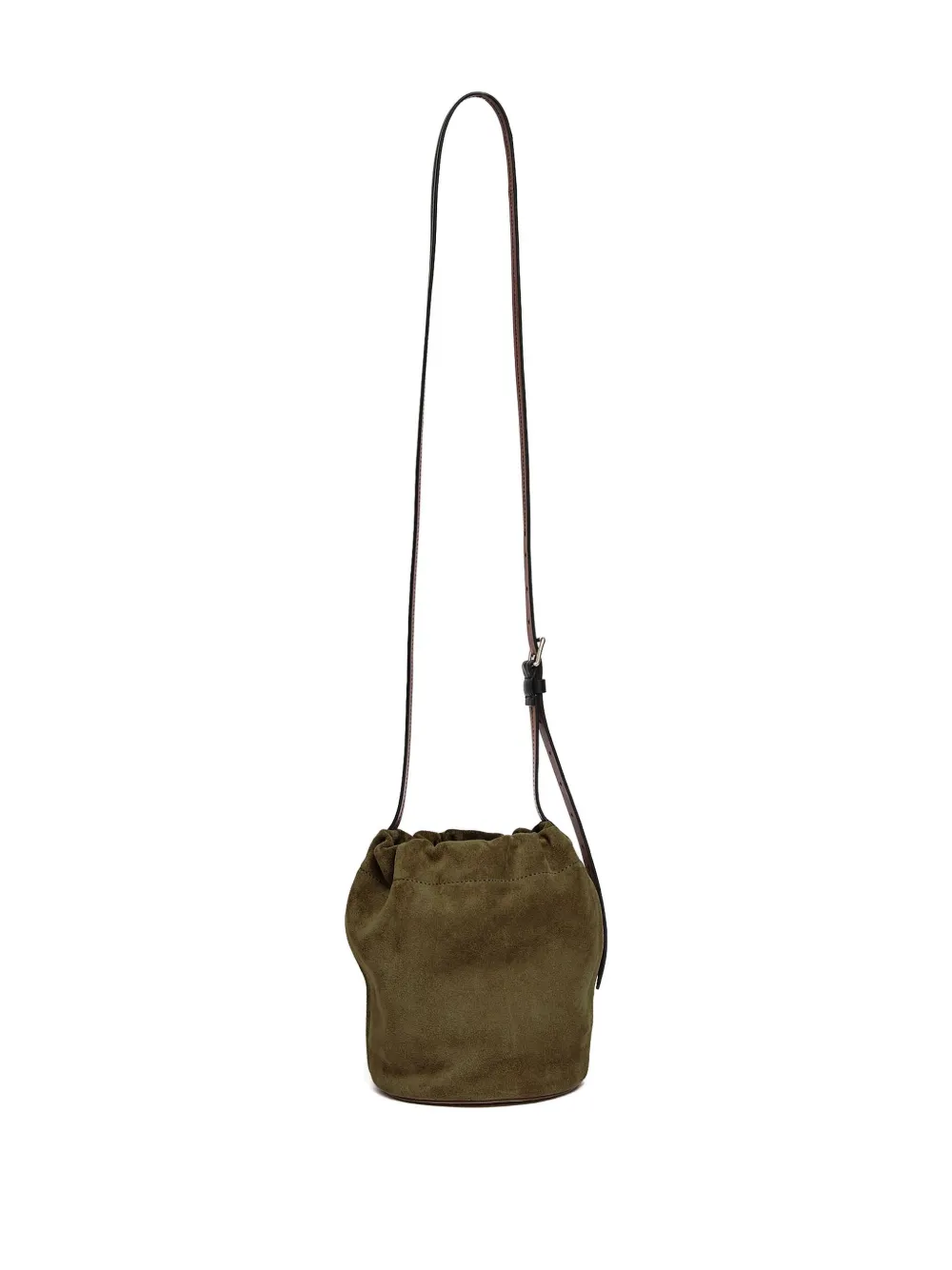 Maison Margiela Leren bucket-tas met trekkoord - Groen