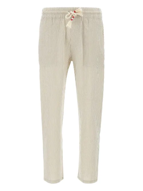 Pantalon rayé à lien de resserrage - MC2 Saint Barth - Modalova