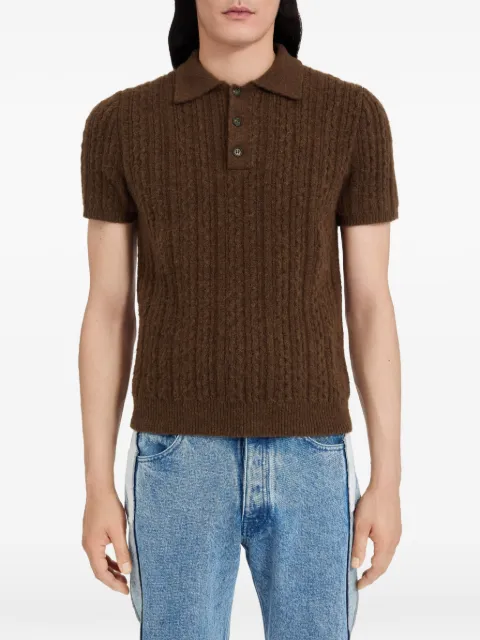 MM6 Maison Margiela ribbed polo shirt