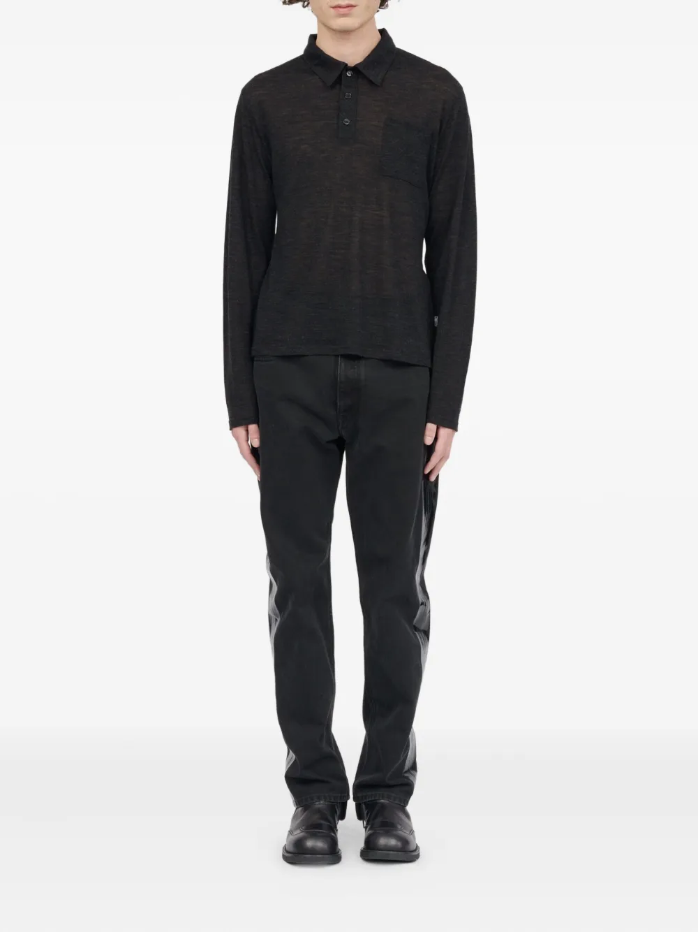 MM6 Maison Margiela long-sleeve polo shirt | Image 2