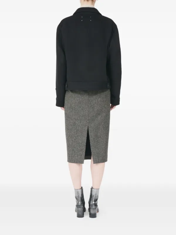 Maison Margiela カシミアウールジャケット | ブラック | FARFETCH JP