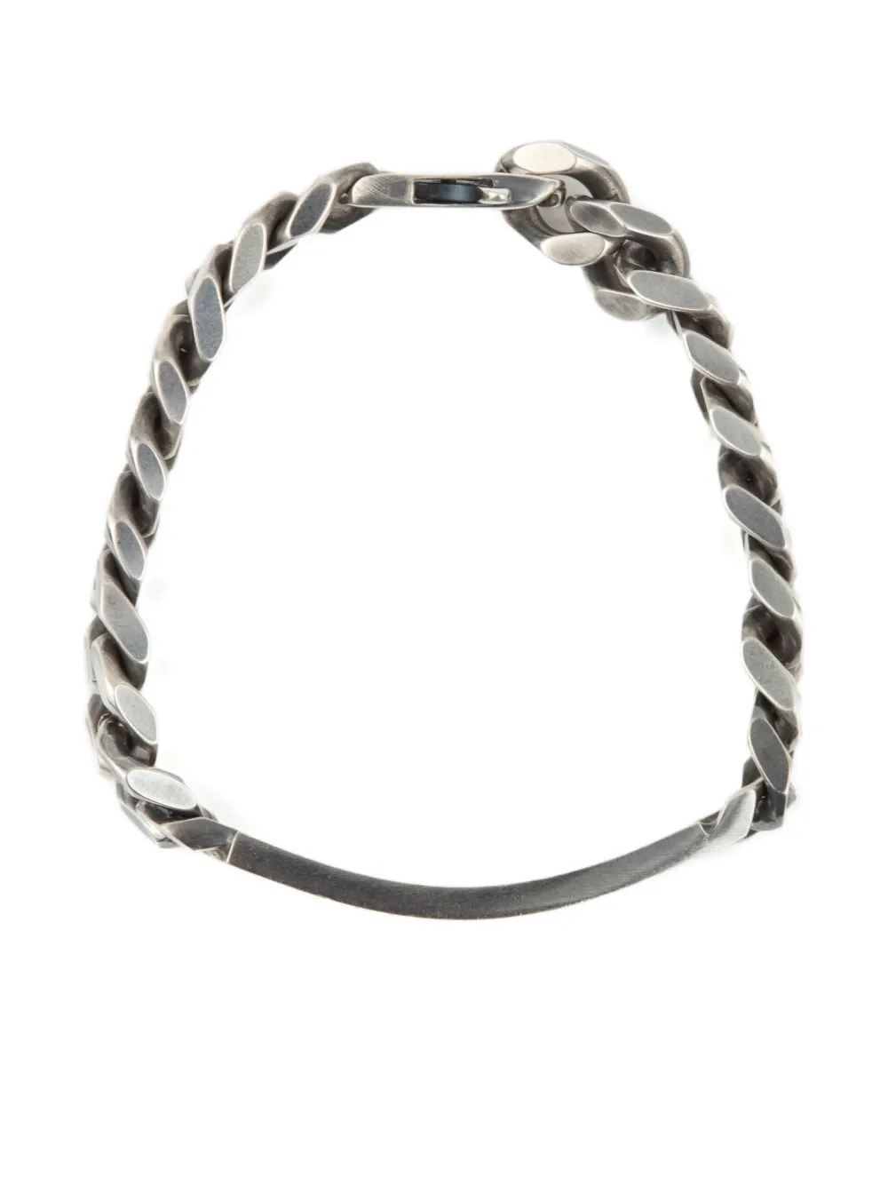 Shop Mm6 Maison Margiela Logo-engraved Chain Bracelet