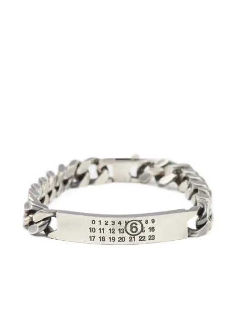 MM6 Maison Margiela logo-engraved chain bracelet