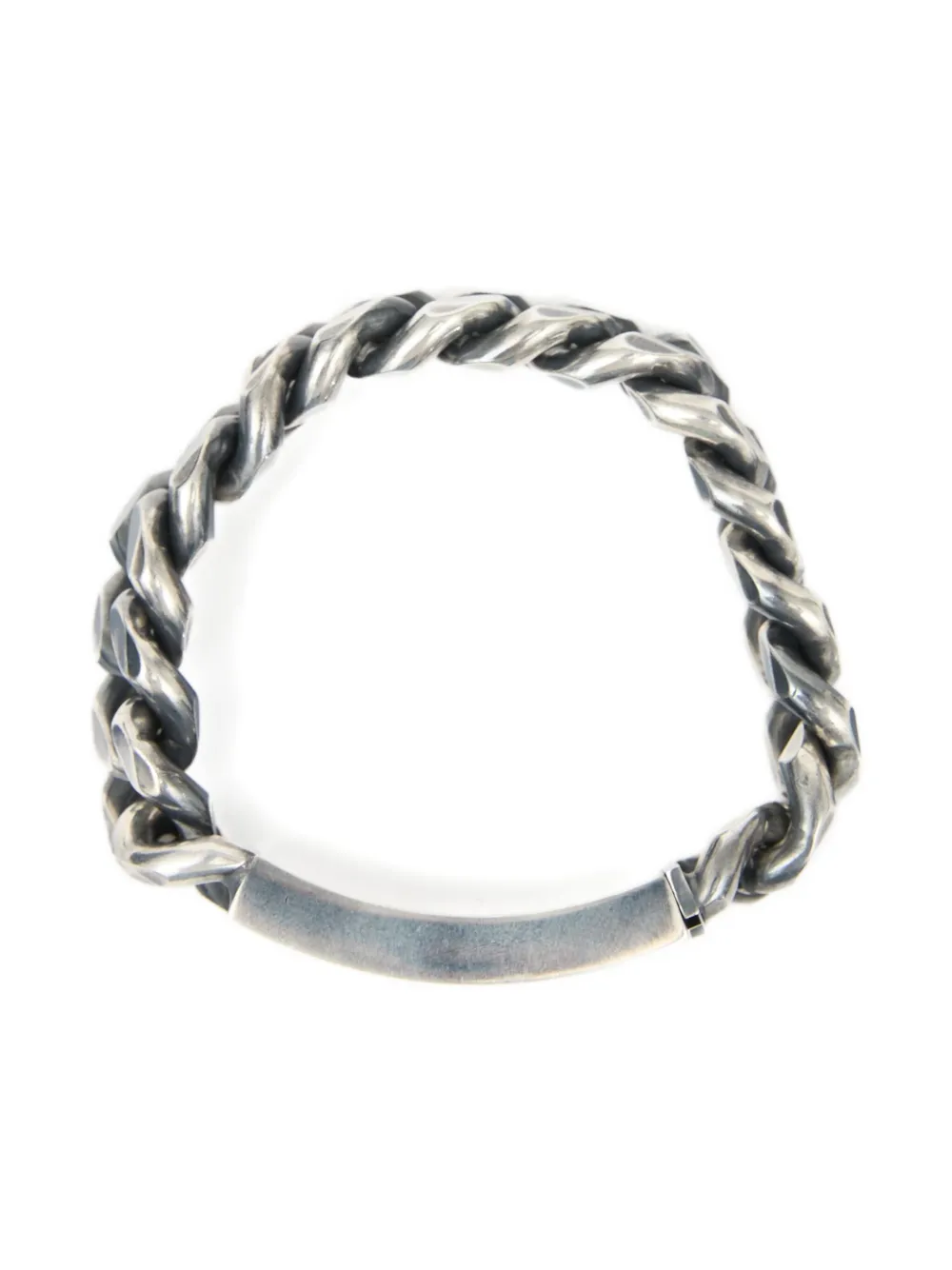 Mm6 Maison Margiela Curb-chain Bracelet In Metallic