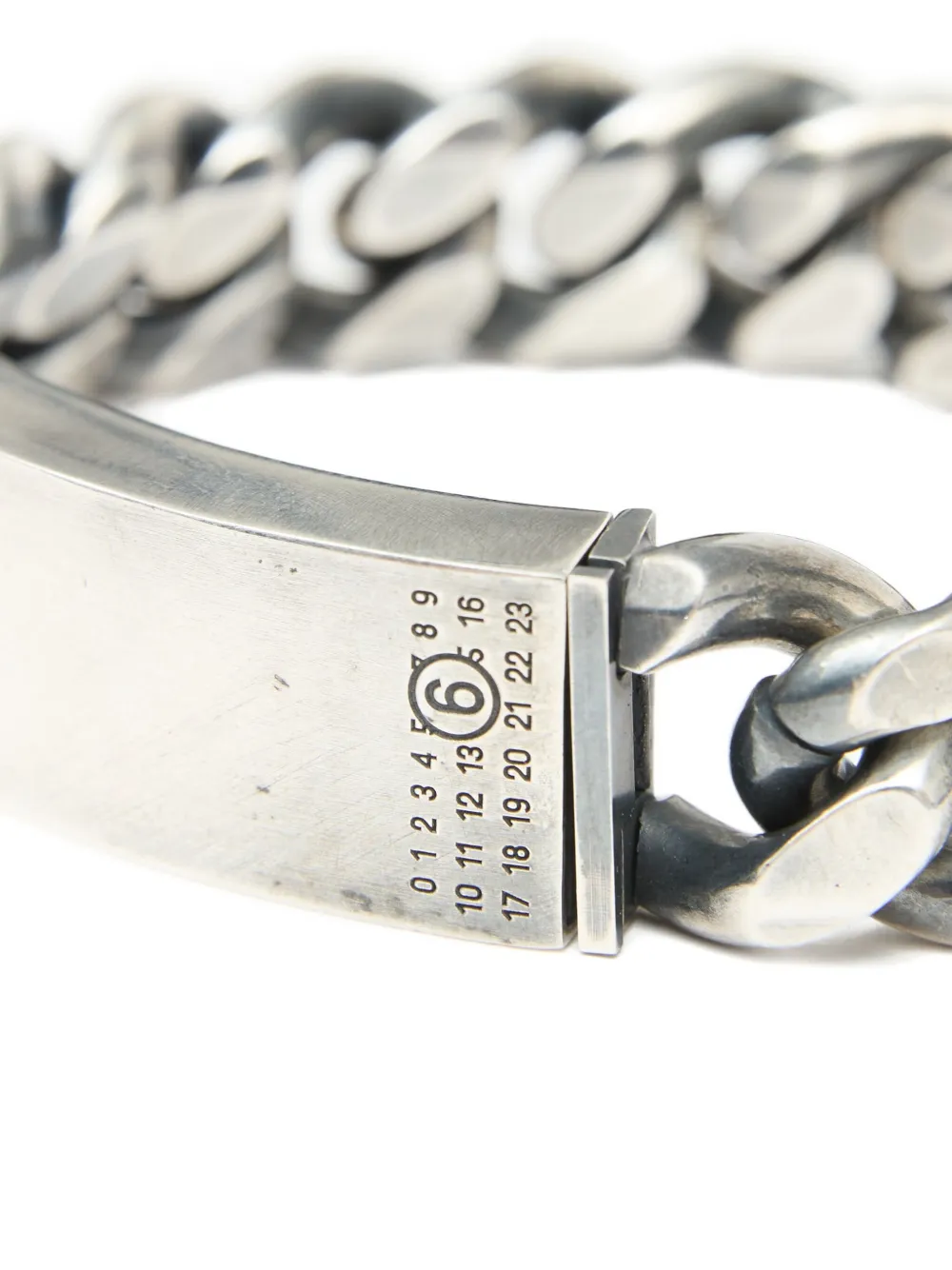 MM6 Maison Margiela curb-chain Bracelet | Silver | FARFETCH