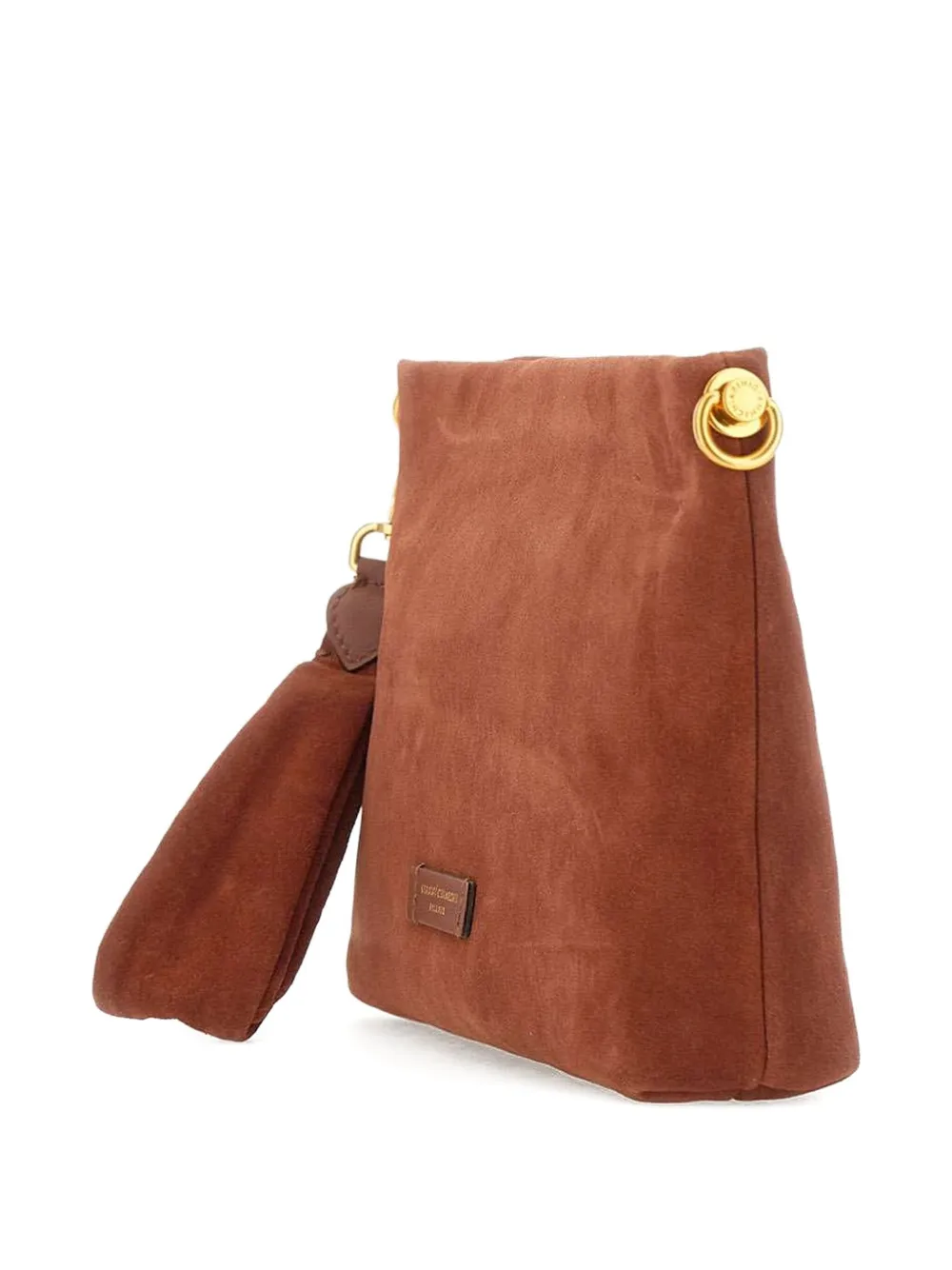 GIANNI CHIARINI Suède clutch Bruin