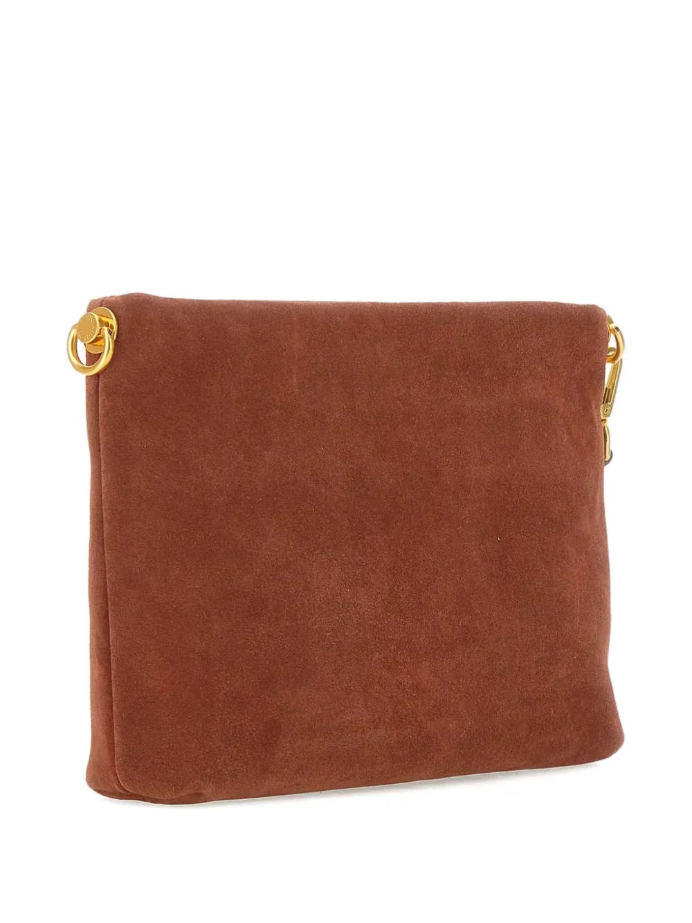 GIANNI CHIARINI Suède clutch Bruin