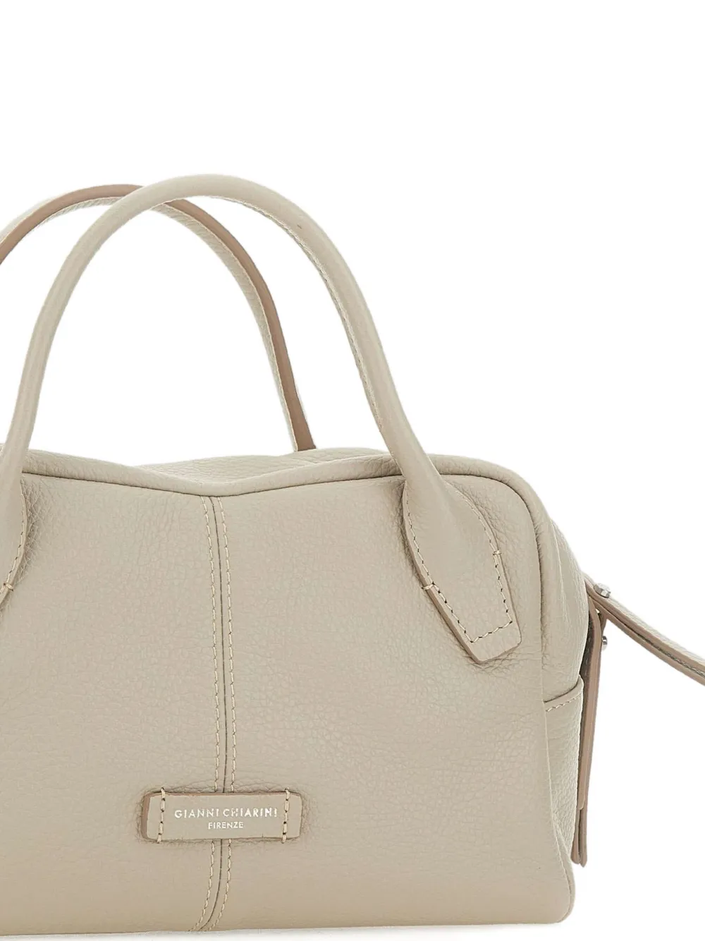 GIANNI CHIARINI Leren shopper Beige