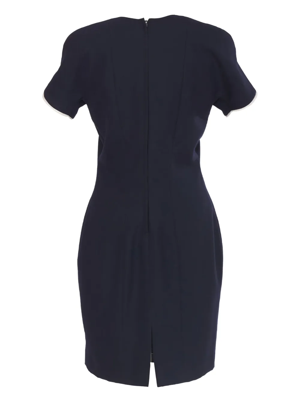 Vintage Wollen midi-jurk - Blauw