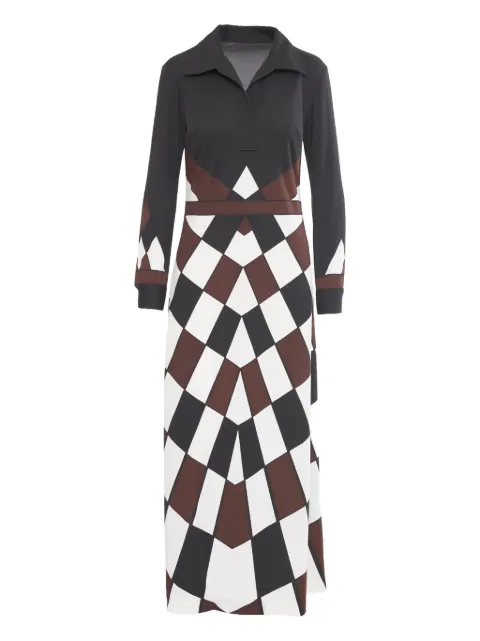 Roberta  di Camerino Pre-Owned vestido con estampado Rhombus 1970