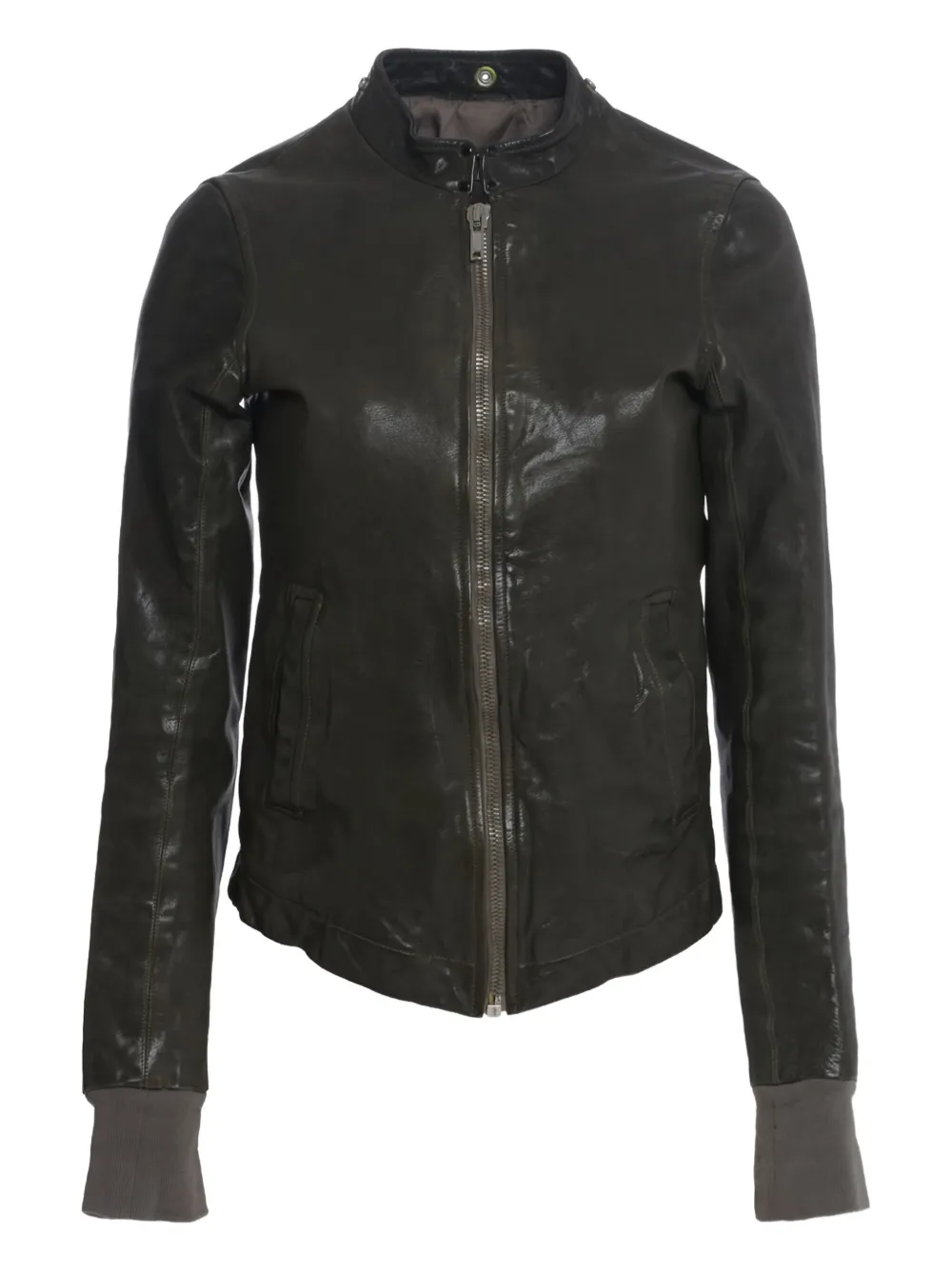 Rick Owens Vintage zip-up leather jacket - ブラック Rick Owens Vintage zip-up leather jacket - ブラック