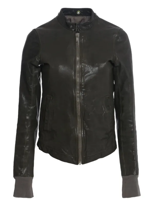 Rick Owens Vintage zip-up Leather Jacket | Black | FARFETCH