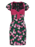 Sabbadini rose-print dress - Green