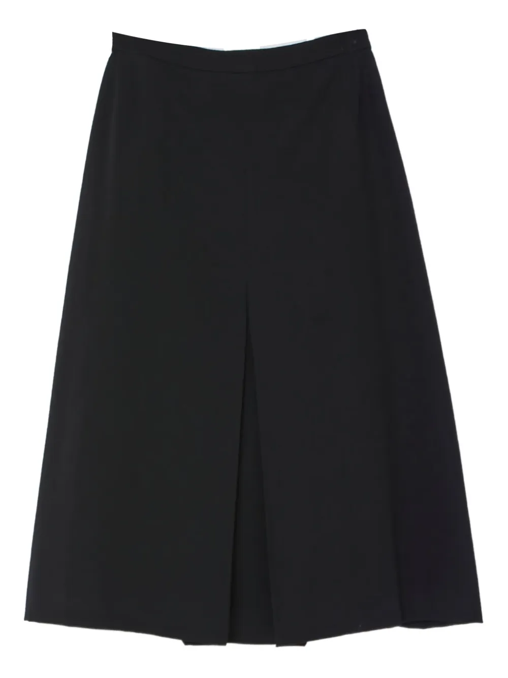 Pre-owned Saint Laurent Rive Gauche Midi Skirt In Black