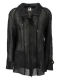 Gianfranco Ferré Pre-Owned semi-sheer jacket - Black