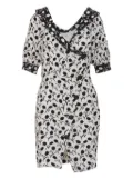 Vintage Pre-Owned tulip-print dress - White