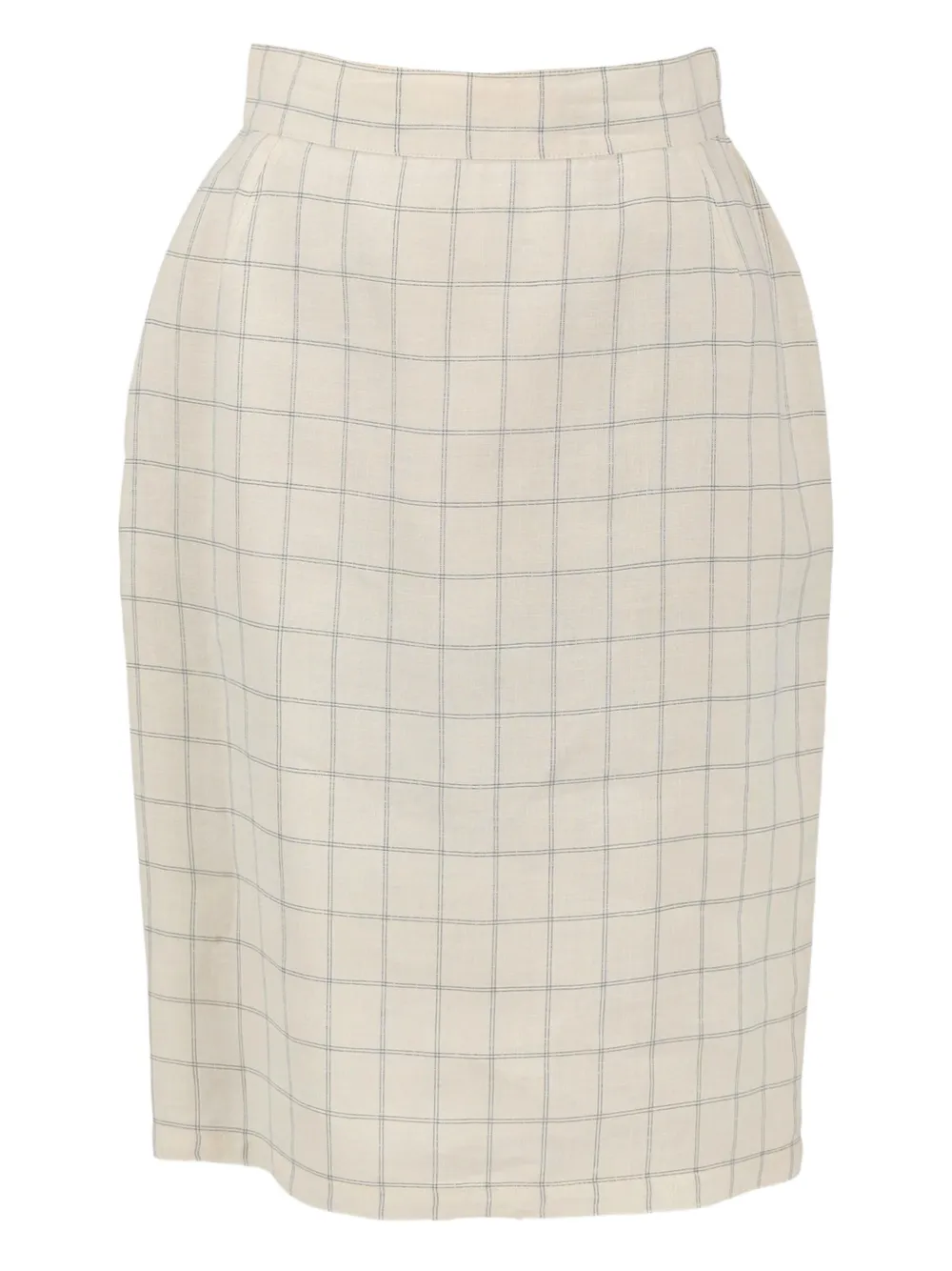 Pre-owned Versace Check-print Suit In White